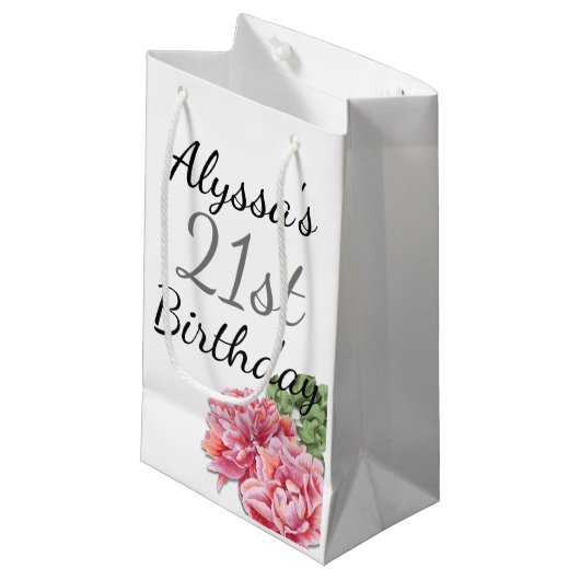 誕生日の好意のバッグ スモールペーパーバッグ (正面アングル)