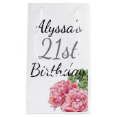 誕生日の好意のバッグ スモールペーパーバッグ (正面)