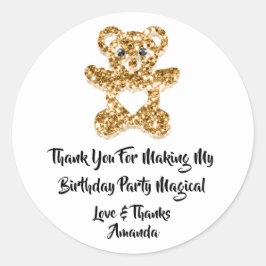 誕生日の好意ベビーシャワーハートベビースイートベア ラウンドシール