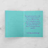 誕生日の妻 カード (内部)