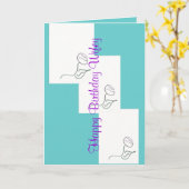 誕生日の妻 カード (黄色い花)