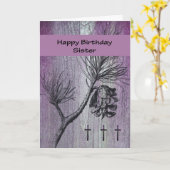 誕生日の姉妹用カード カード (黄色い花)