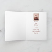 誕生日の姉妹 あなたの方が彼女より幸せだといいね カード (内部)