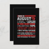 誕生日の威厳がある贈り物-生まれイン威厳がある《星座》乙女座 エンクロージャーカード (正面/裏面)