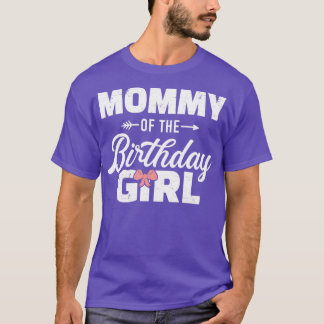 誕生日の娘の女の子のママの家族 Tシャツ