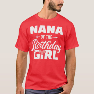 誕生日の娘の女の子の家族に一致するナナ Tシャツ
