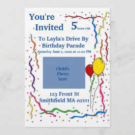 誕生日の子どもの招待 招待状