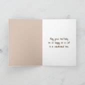 誕生日の子猫を段ボールに入れて カード (内部)