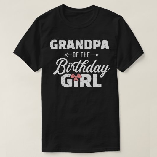 誕生日の孫娘のメンズグランドパ Tシャツ (デザイン正面)
