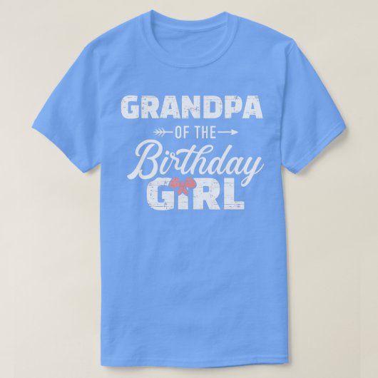 誕生日の孫娘のメンズグランドパ Tシャツ (デザイン正面)