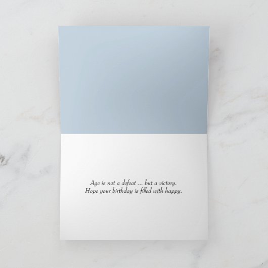 誕生日の少女と老婦人 カード (内部)