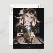 誕生日の少女 ポストカード (正面/裏面)
