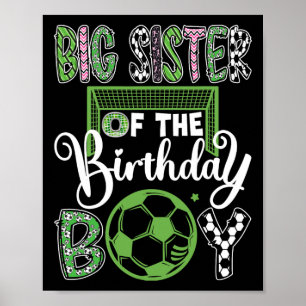 誕生日の少年サッカー選手の姉 ポスター