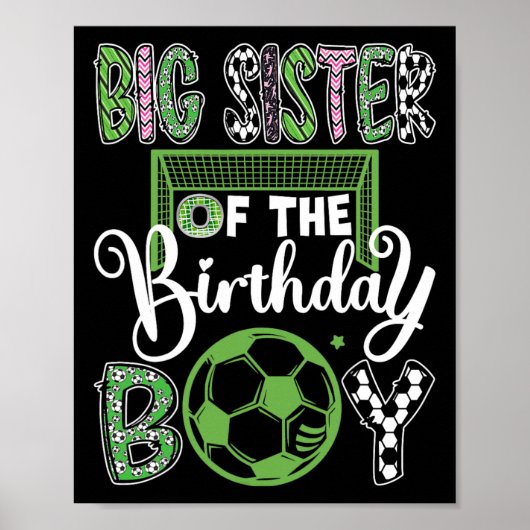 誕生日の少年サッカー選手の姉 ポスター (正面)
