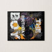 誕生日の少年モンスタートラックマッチングファミリー ジグソーパズル (横)