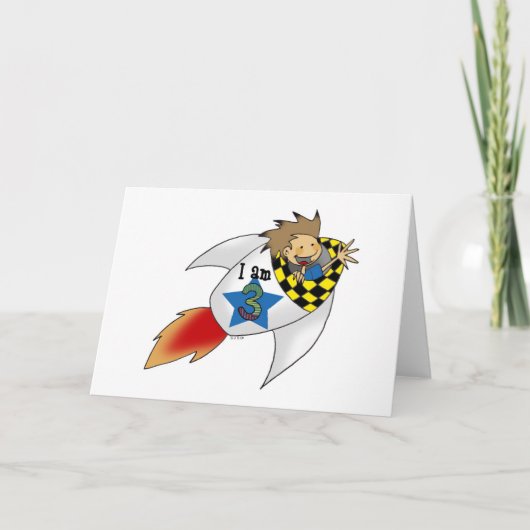 誕生日の少年 カード (正面)