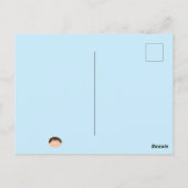 誕生日の少年 ポストカード (裏面)