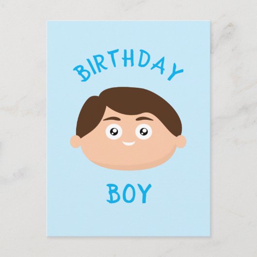 誕生日の少年 ポストカード (正面)