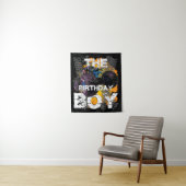 誕生日の少年 モンスター トラック お揃いの家族 タペストリー (インサイチュ)