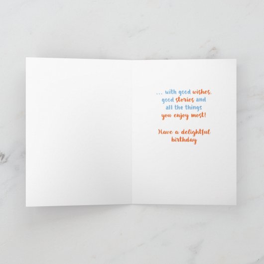 誕生日の山 カード (内部)