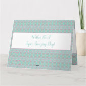 誕生日の希望のみ紙グリーティングカード カード (裏面)