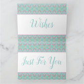 誕生日の希望のみ紙グリーティングカード カード (内部)