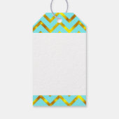 誕生日の希望ガーリー金ゴールドのパーソナライズ ギフトタグ (裏面)