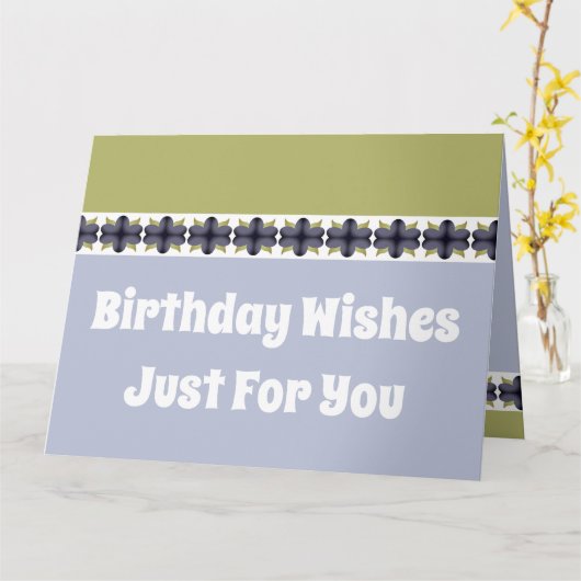 誕生日の希望 カード (黄色い花)