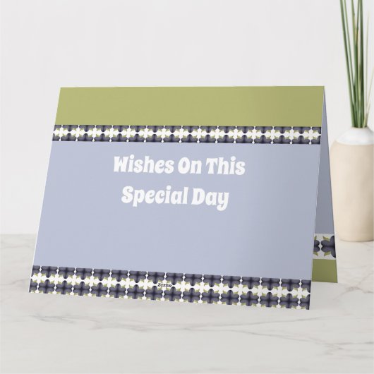 誕生日の希望 カード (裏面)