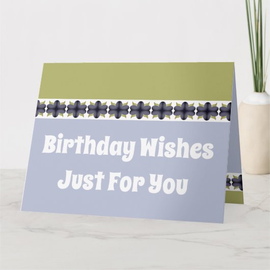 誕生日の希望 カード (正面)