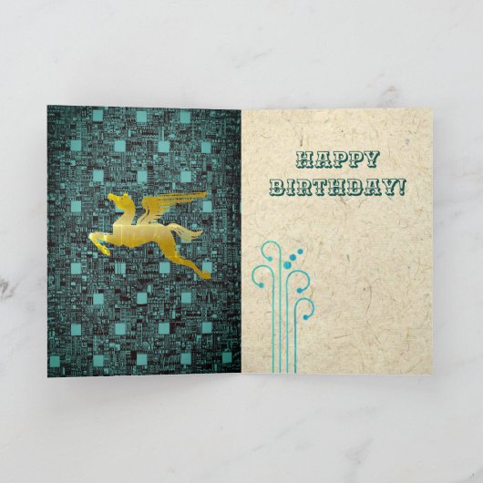 誕生日の希望 カード (内部)