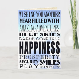 誕生日の希望 カード