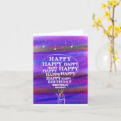 誕生日の希望 カード (黄色い花)