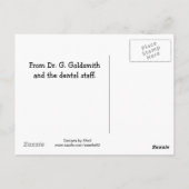 誕生日の希望 ポストカード (裏面)