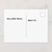 誕生日の帽子をかぶったヒゲトカゲの誕生日 ポストカード (裏面)