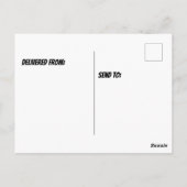 誕生日の帽子をかぶったT-Rex ポストカード (裏面)