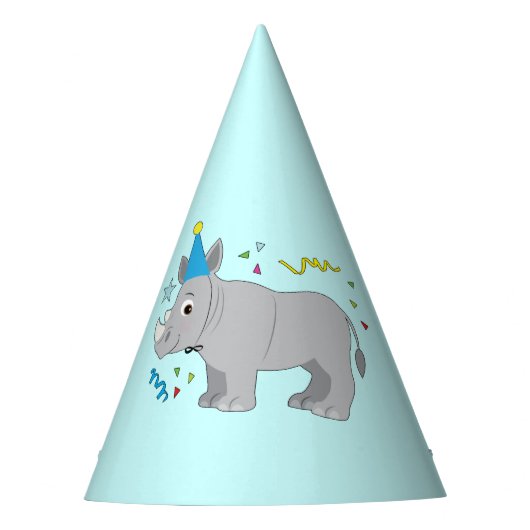 誕生日の帽子を持つサイ パーティーハット (正面)