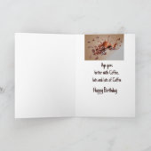 誕生日の年齢とコーヒーおもしろいの改善 カード (内部)