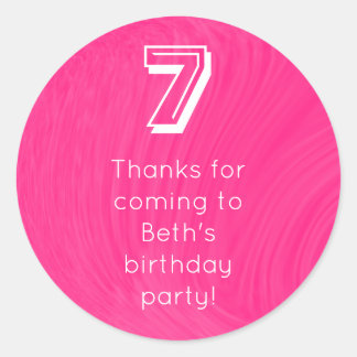 誕生日の年齢とメッセージ付きボウリング感謝していボール ラウンドシール