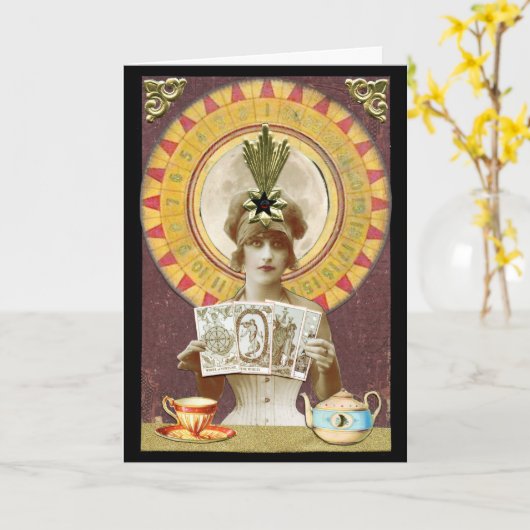 誕生日の幸運 カード (黄色い花)