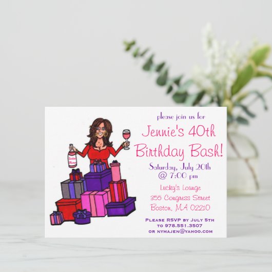 誕生日の強打の招待状 招待状 (スタンド正面)