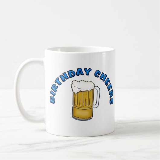 誕生日の応援 コーヒーマグカップ (左)