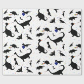 誕生日の恐竜 ラッピングペーパー (フラット)