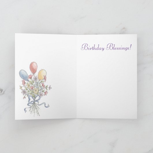 誕生日の恵み カード (内部)