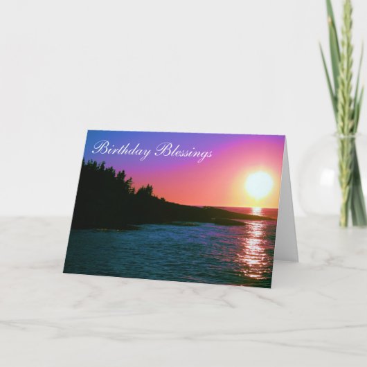 誕生日の恵み カード (正面)