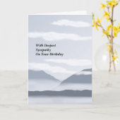 誕生日の悔やみや弔慰カード カード (黄色い花)