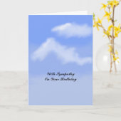 誕生日の悔やみや弔慰カード カード (黄色い花)