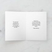 誕生日の悔やみや弔慰カード カード (内部)