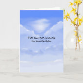 誕生日の悔やみや弔慰カード カード (黄色い花)