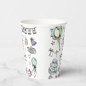 誕生日の手描き 紙コップ (右)